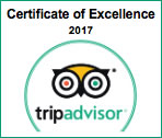 TripAdvisor Certificate of Excellence 2017